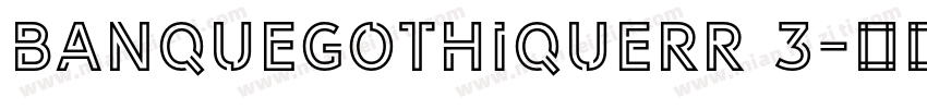 BanqueGothiqueRR 3字体转换